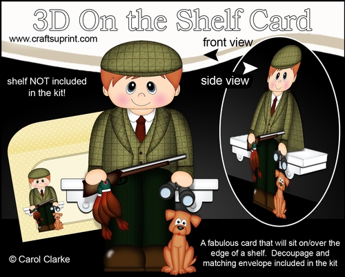 3D On the Shelf Card Kit - Little Hunter Bennett