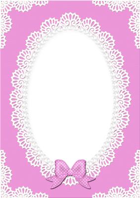 A4 Pearls and Lace Card Front