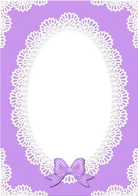 A4 Pearls and Lace Card Front