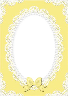 A4 Pearls and Lace Card Front