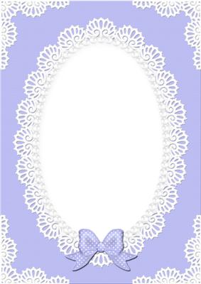 A4 Pearls and Lace Card Front