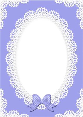 A4 Pearls and Lace Card Front