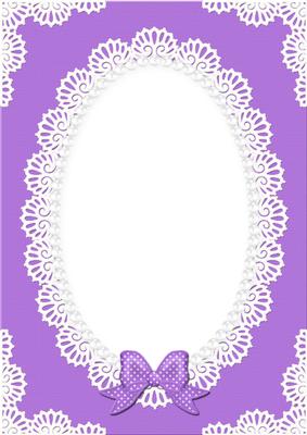 A4 Pearls and Lace Card Front