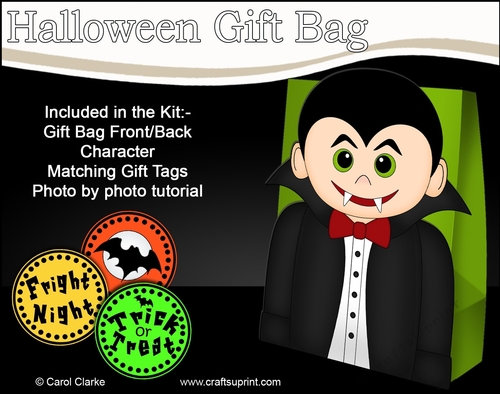 3D Halloween Vampire Damien Gift Bag Mini Kit