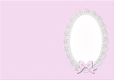 A5 Pearls and Lace Card Front or Insert