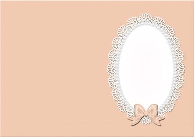 A5 Pearls and Lace Card Front or Insert