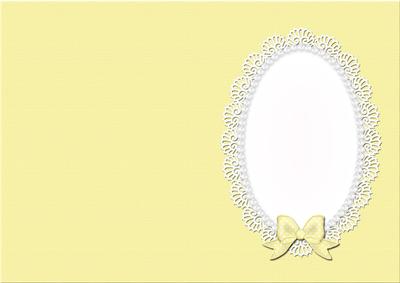 A5 Pearls and Lace Card Front or Insert