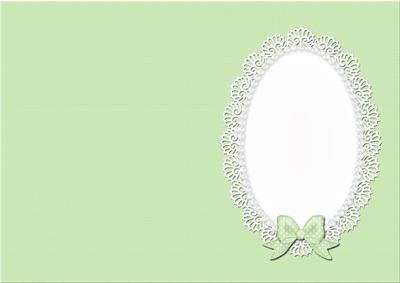 A5 Pearls and Lace Card Front or Insert