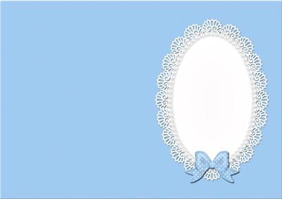 A5 Pearls and Lace Card Front or Insert