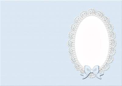 A5 Pearls and Lace Card Front or Insert
