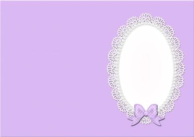 A5 Pearls and Lace Card Front or Insert