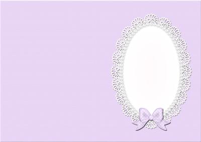 A5 Pearls and Lace Card Front or Insert
