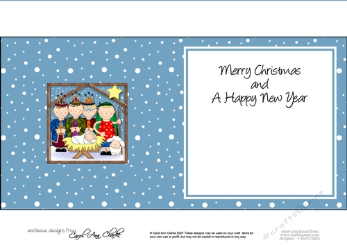 The Christmas Story The Kings and Shepherd visit The Baby Jesus matching insert