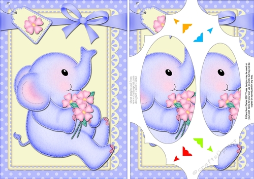A5 Lil Baby Elephant Scallop Corners and Pyramage