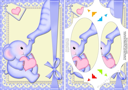 A5 Lil Baby Elephant Scallop Corners and Pyramage
