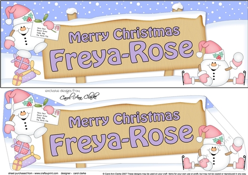 Large DL Merry Christmas FREYA_ROSE 3D decoupage 