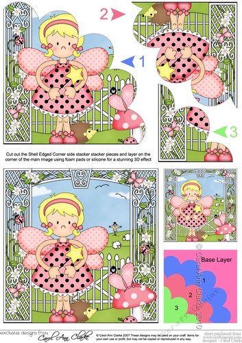 Girlz Fairy Fiz Shell Edged Corner side stacker