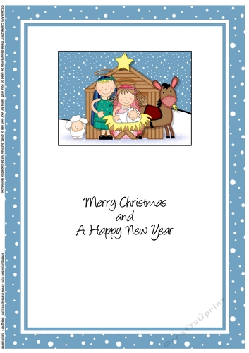 The Christmas Story Mary, Joseph and Jesus at the Stable matching insert