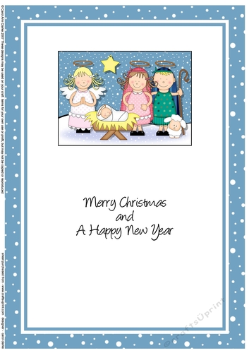 The Christmas Story The Angel visits the Holy Family Jesus matching insert