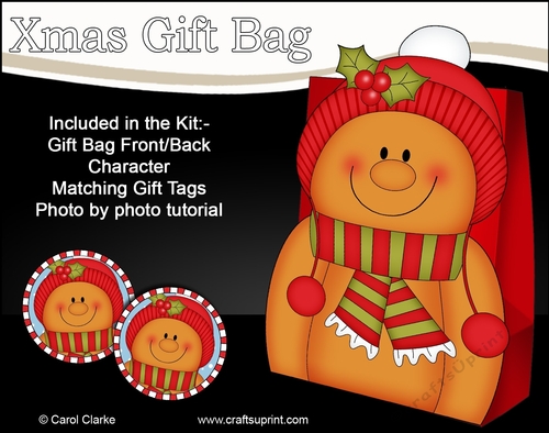 3D Christmas Jinge the Gingerbread Man