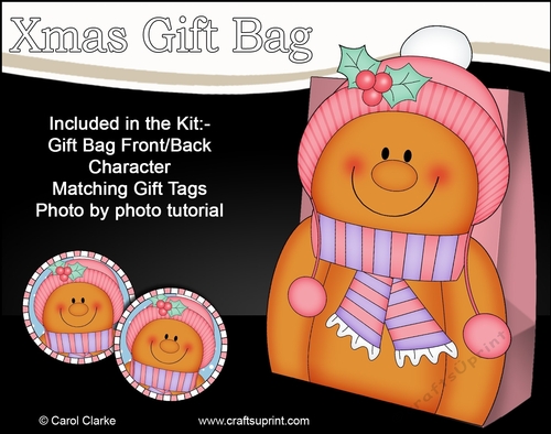 3D Christmas Jinge the Gingerbread Man