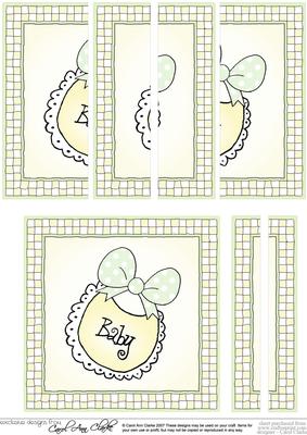 New Baby Quick Card with Side Stacker Topper