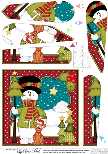 Christmas Santa and Pip Penguin are bringing home the Christmas Tree Wavy Corner Side Stacker