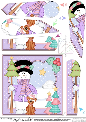 Christmas Santa and Pip Penguin are bringing home the Christmas Tree Wavy Corner Side Stacker