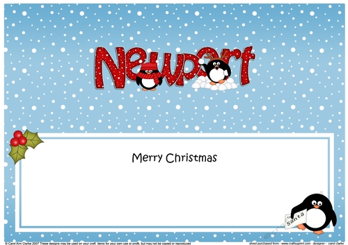 Large DL Merry Christmas from NEWPORT 3D decoupage