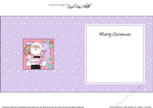 Christmas Santa is Checking His List matching insert square landscape