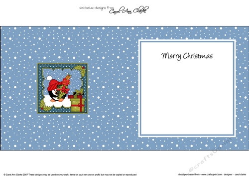 Christmas Christmas Pip Penguin delivers the Christmas Presents insert square landscape
