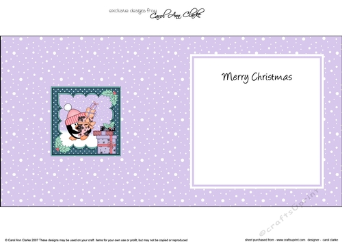 Christmas Christmas Pip Penguin delivers the Christmas Presents insert square landscape