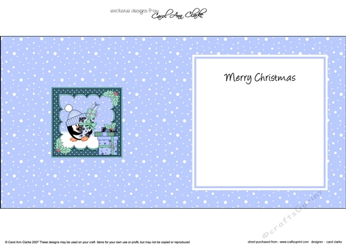 Christmas Christmas Pip Penguin delivers the Christmas Presents insert square landscape