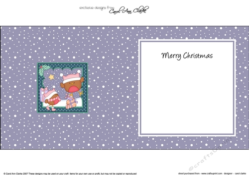 Christmas Bobbin Robin & Friend deliver the Presents insert square landscape