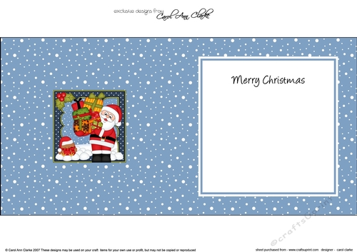 Christmas Santa is bringing lots of Presents matching insert square landscape