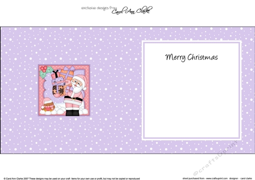 Christmas Santa is bringing lots of Presents matching insert square landscape
