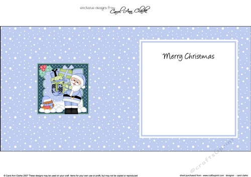Christmas Santa is bringing lots of Presents matching insert square landscape