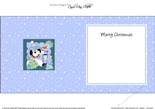 Christmas Pip Penguin and Bobbin Robin Post a Letter to Santa insert square landscape