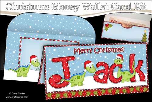 Christmas JACK Money or Gift Wallet Card Kit