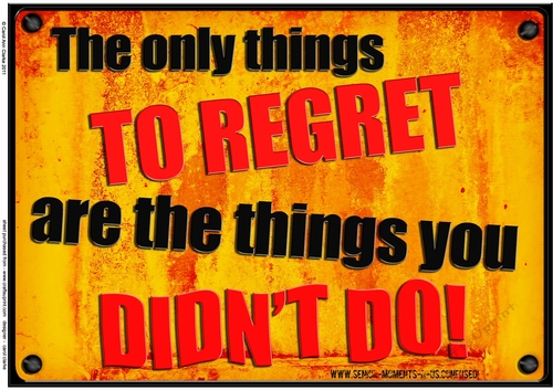 A4 Fun Novelty Regrets - Senior Moment Saying Card Topper