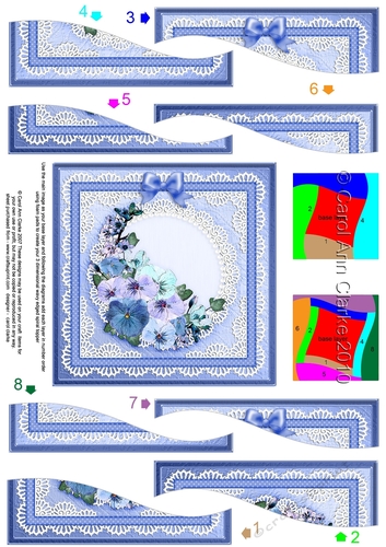 Spring Flowers Quick Card with Wavy Spiral Side Stacker