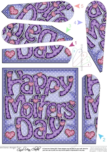 Happy Mothers Day Fan Pyramage Topper