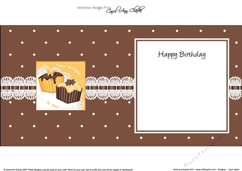 Fondant Fancies Birthday Cakes square landscape insert