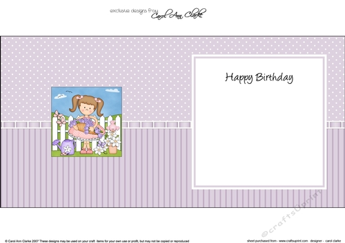 Girlz Liz has a basket of Flowers square landscape insert
