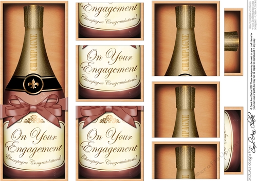 DL Engagement Champers in a Box with top & bottom stacker