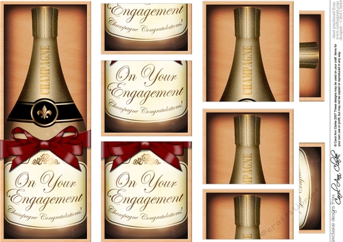 DL Engagement Champers in a Box with top & bottom stacker