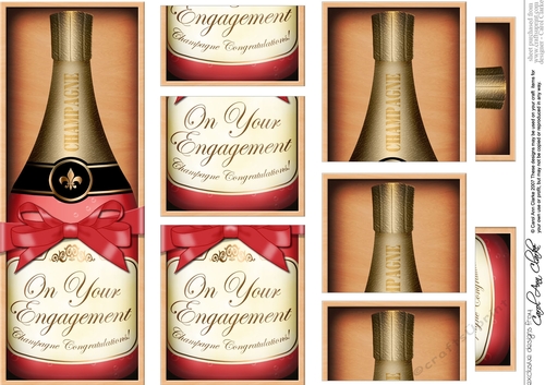 DL Engagement Champers in a Box with top & bottom stacker