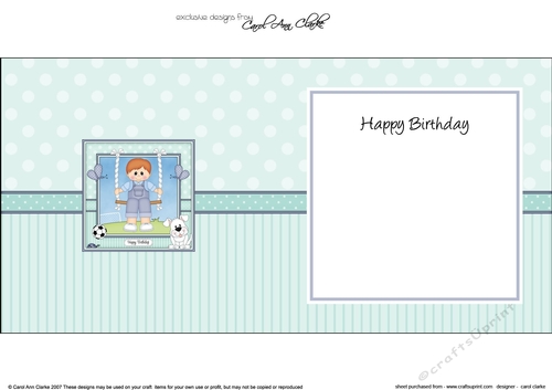 Cute Little Boy Toddler is Swinging High square landscape insert