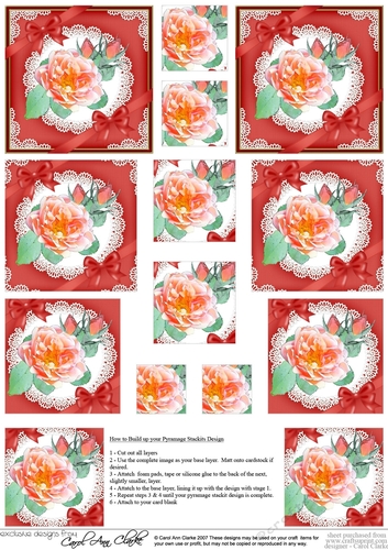 Rose and Lace Pyramage sheet