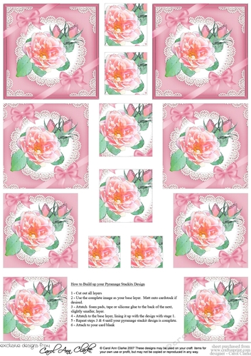 Rose and Lace Pyramage sheet